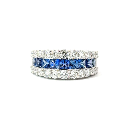 Ceylon Sapphire and Diamond Ring