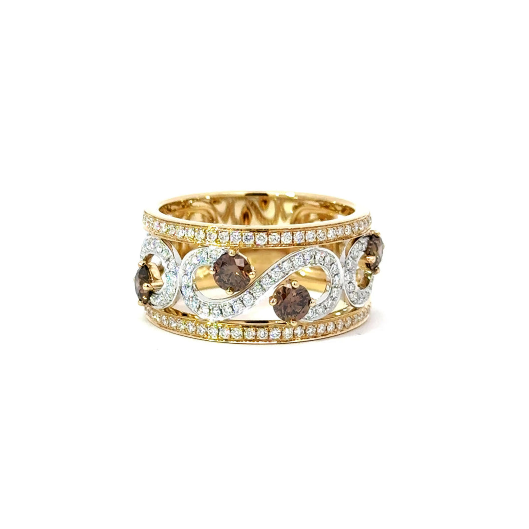 Champagne Diamond Ring
