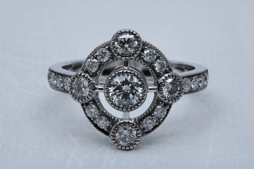 Antique Style Engagement Ring