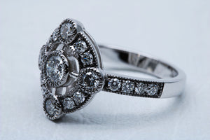 Antique Style Engagement Ring