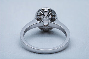 Oval Cut Morganite Ring