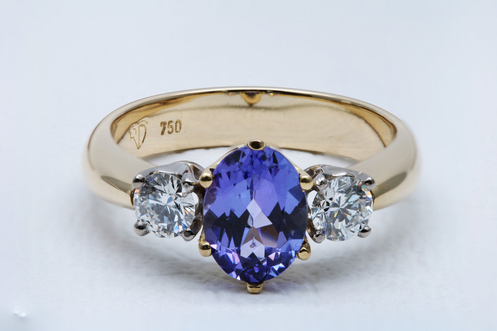 Tanzanite Trilogy Ring