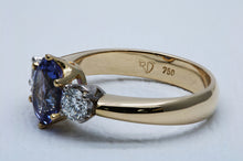 Load image into Gallery viewer, Tanzanite Trilogy Ring