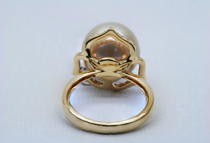 Gold South Sea Pearl Ring