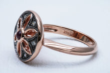 Load image into Gallery viewer, Art Deco Ruby Cabochon Dress Ring