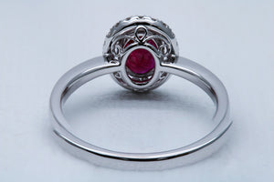 Oval Cut Ruby Ring