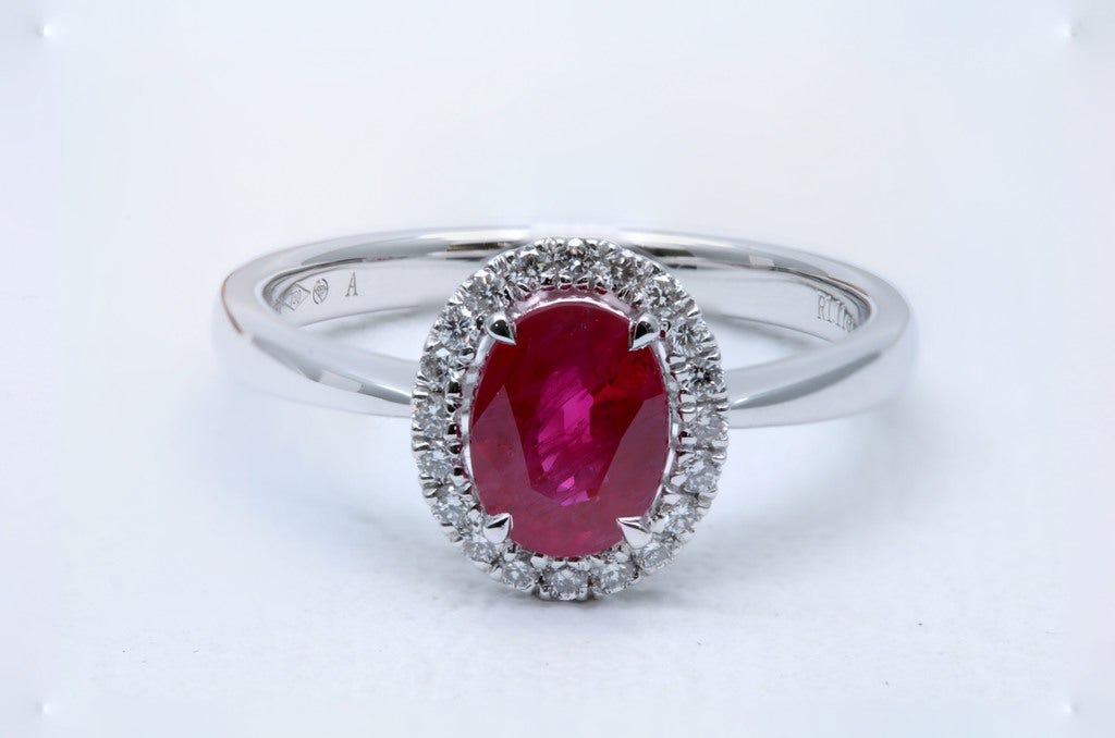 Oval Cut Ruby Ring