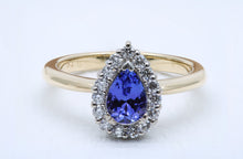 Load image into Gallery viewer, Pear Cut Tanzanite Ring