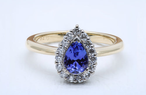 Pear Cut Tanzanite Ring