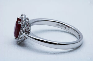 Oval Cut Ruby Ring