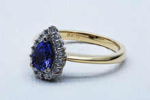 Load image into Gallery viewer, Pear Cut Tanzanite Ring