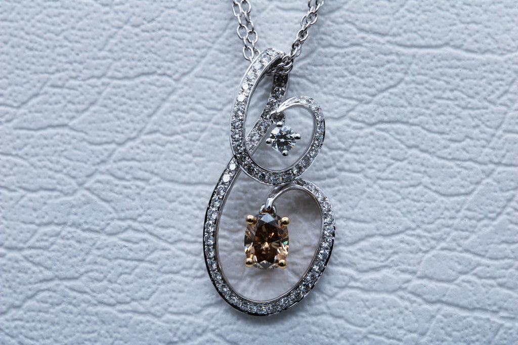 Champagne Diamond Pendant