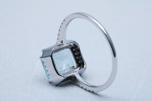Load image into Gallery viewer, Emerald Cut Aquamarine Ring