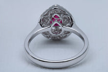 Load image into Gallery viewer, Pear Cut Ruby Ring