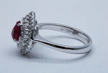Load image into Gallery viewer, Pear Cut Ruby Ring