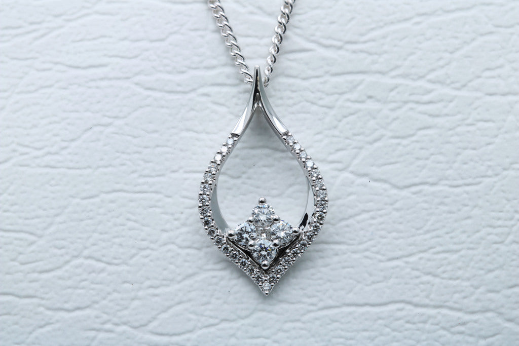 White Gold Diamond Pendant
