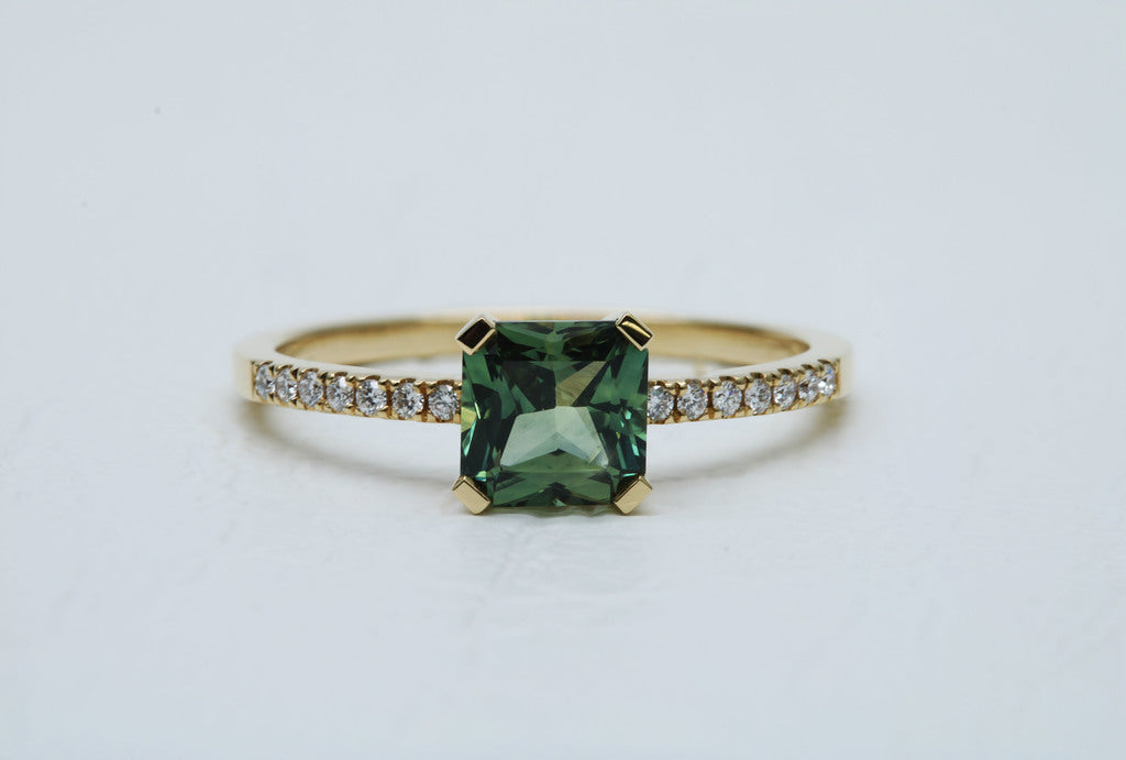 Green Sapphire Ring