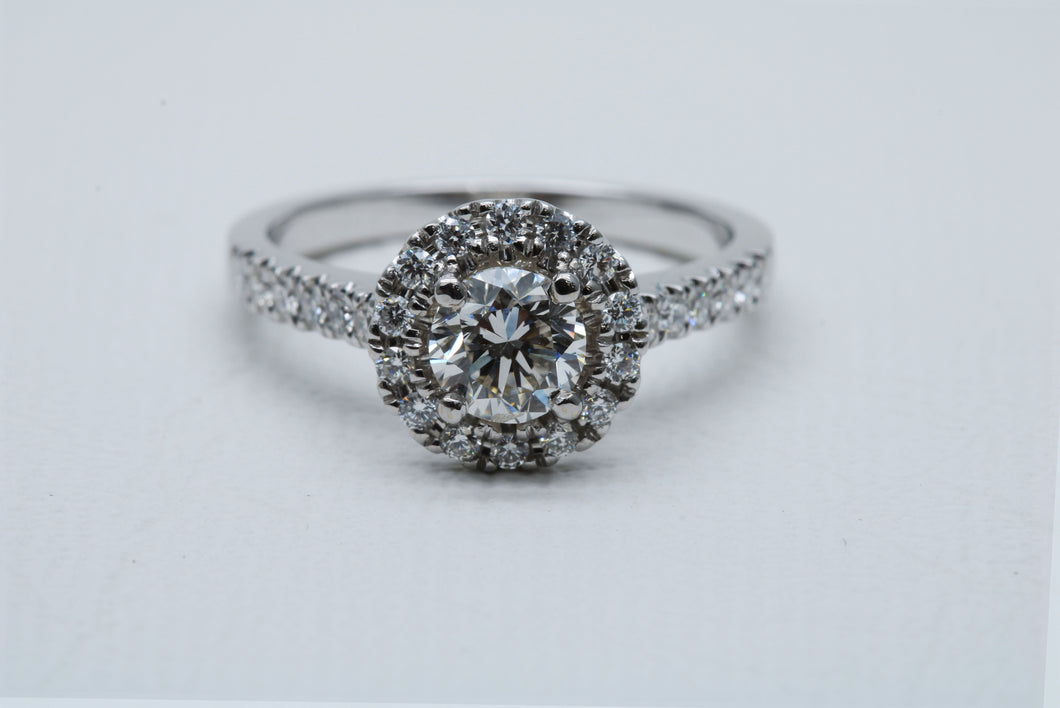 Halo Engagement Ring